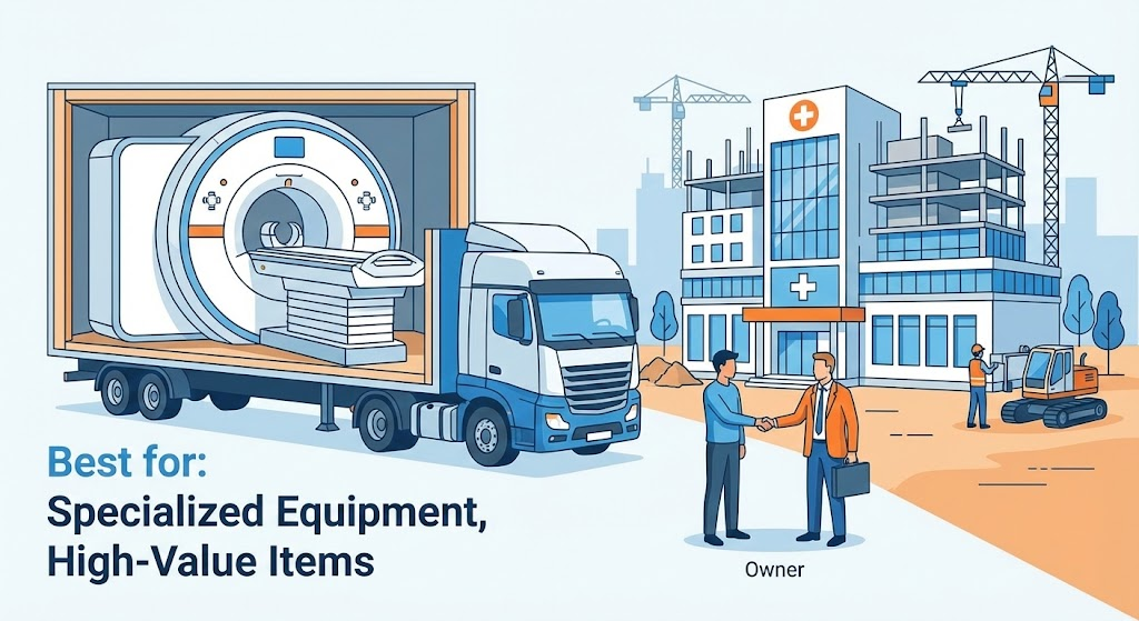When Should You Use OFCI?
This image illustrates a prime use case for OFCI: the procurement of specialized, high-value equipment, such as an MRI scanner for a hospital project, where the owner needs direct control.