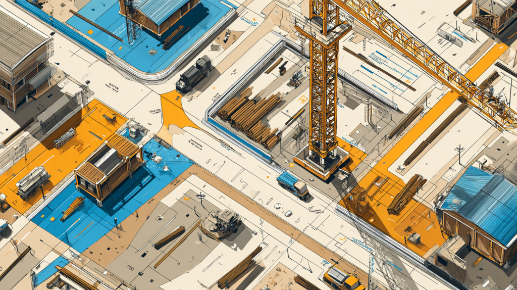 Mapping Laydown Areas and Crane Routes in a Construction Site Utilization Plan | StruxHub