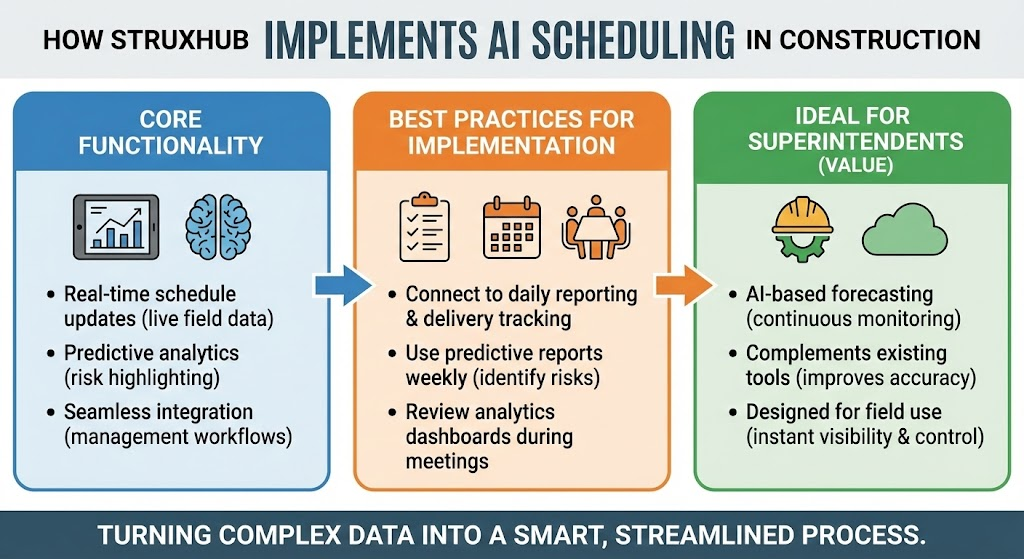 Construction Teams Implement AI Scheduling